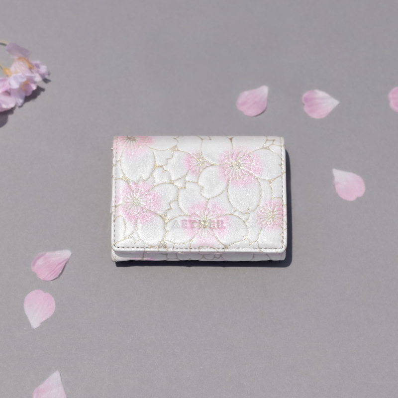 桜柄グレインレザー サクラ ミニ財布 4way Aether エーテル 公式