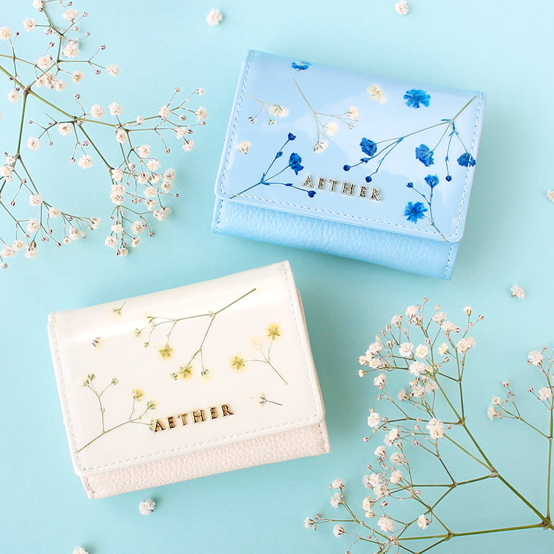 再入荷】人気押し花レザー・キーケースとミニ財布がついに再販売
