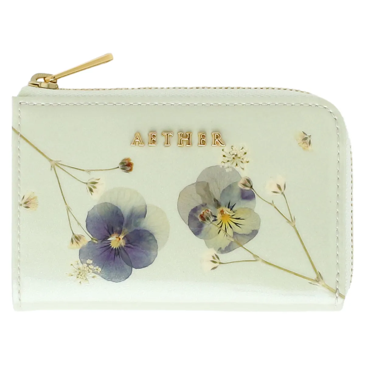 押し花レザー「ジュリエット」キーウォレット