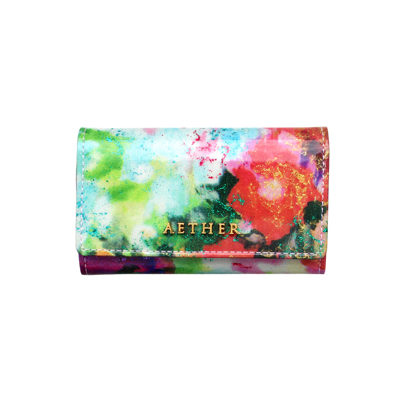 エナメルレザー「フルール」キーケース