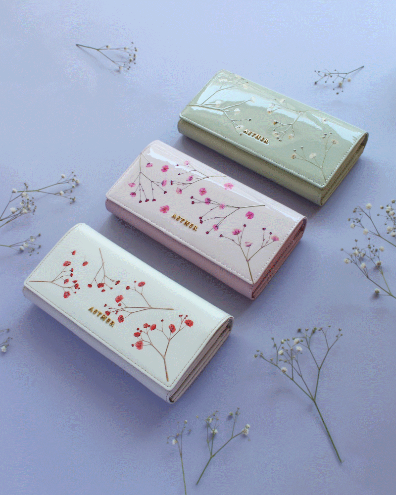 押し花レザー「ジプソフィア」