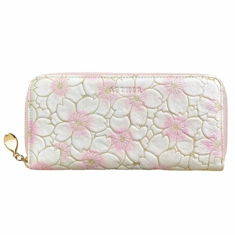 グレインレザー「サクラ」長財布（ファスナー）