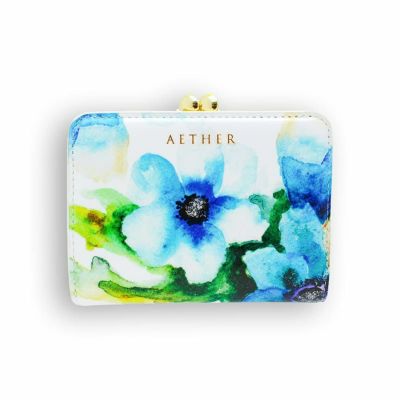 エトワールブルー」青い花柄革財布・革小物なら｜AETHER（エーテル）公式