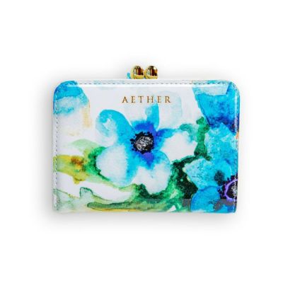 エトワールブルー」青い花柄革財布・革小物なら｜AETHER（エーテル）公式