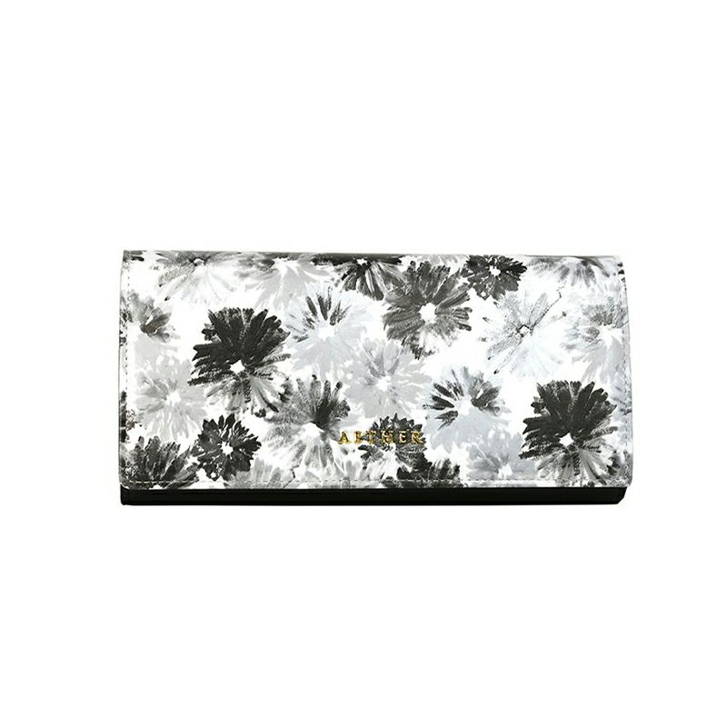 エナメルレザー「ノワール」長財布（かぶせ）
