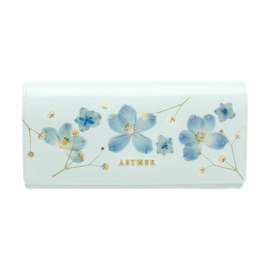 押し花レザー「ジュリエット」長財布（かぶせ）