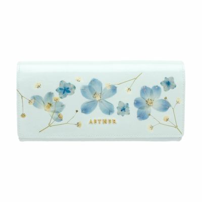 押し花レザー「ジュリエット」長財布（かぶせ）