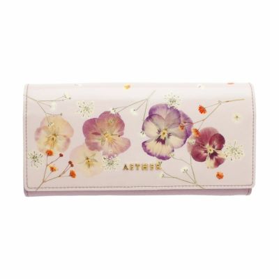 押し花レザー「ジュリエット」長財布（かぶせ）