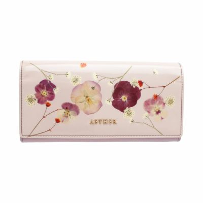 押し花レザー「ジュリエット」長財布（かぶせ）