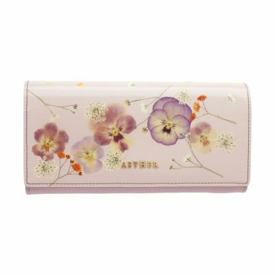 押し花レザー「ジュリエット」長財布（かぶせ）