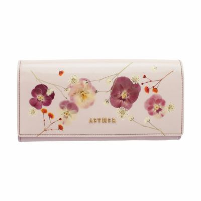 押し花レザー「ジュリエット」長財布（かぶせ）