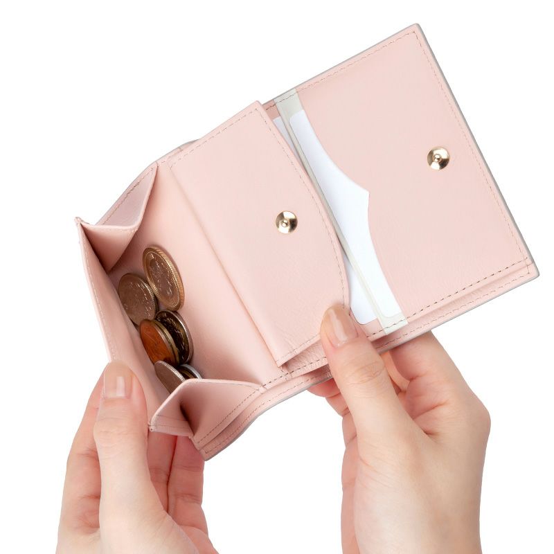 「エクラ」二つ折り財布（スナップ）