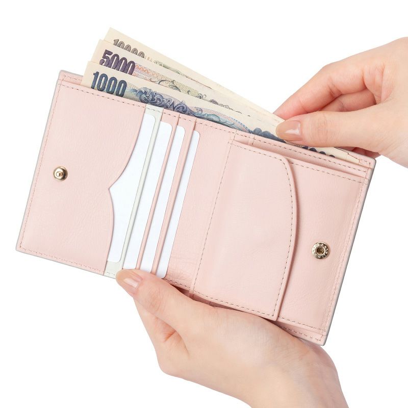 「エクラ」二つ折り財布（スナップ）