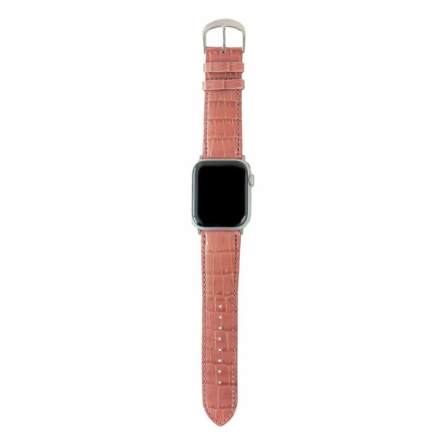 クロコ型押しレザー「ニナ」レザーウォッチバンド（AppleWatch用）
